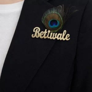 Designer Betiwale lapel pin for festive and traditional wear