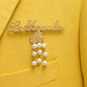 Personalized Ladkewale Brooch for Baraat Members