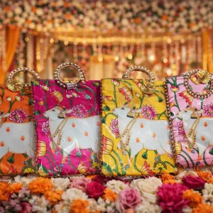 Rajasthani Cow Pichwai Print Cloth Bag for gifting and return favors