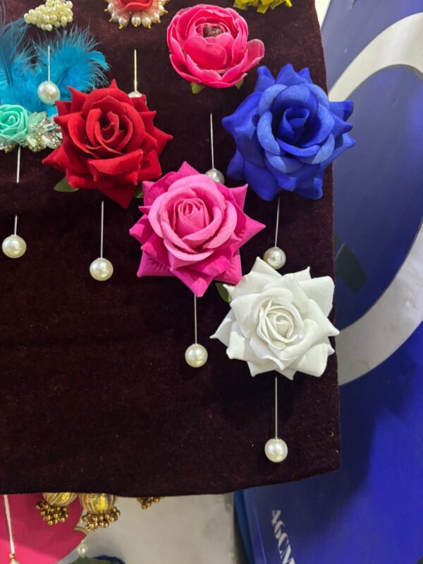 Velvet rose lapal pin broochs