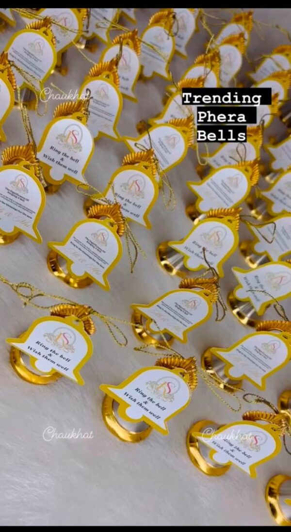 Morepankh Bell With Tag For Wedding Phera And Traditional Gift