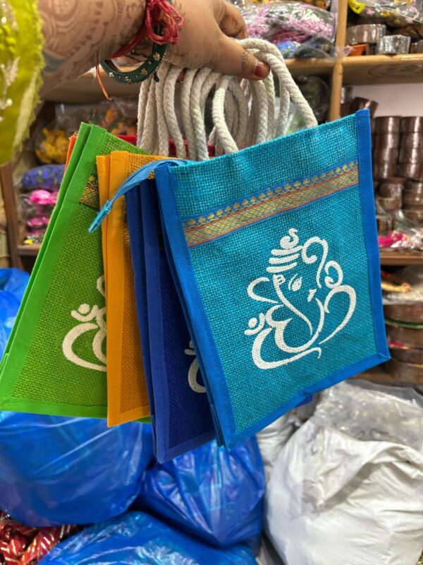Ganesh Ji Print Jute Bag