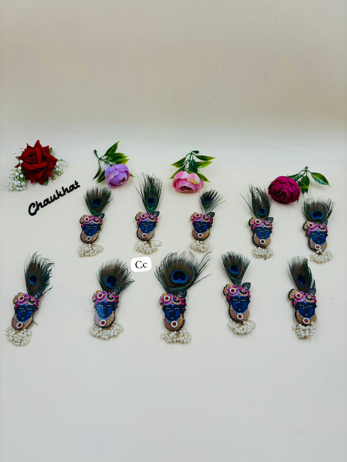 Traditional Shreenath Ji brooch for sherwani and kurta