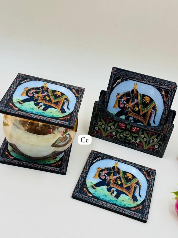 Elephant Coaster 6 piece set