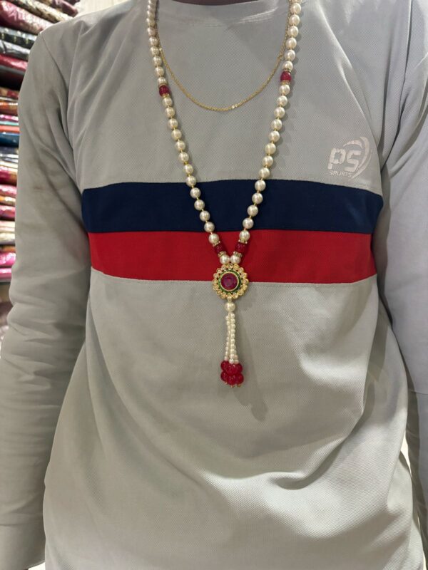 Pearl Barat Swagat Mala For Wedding