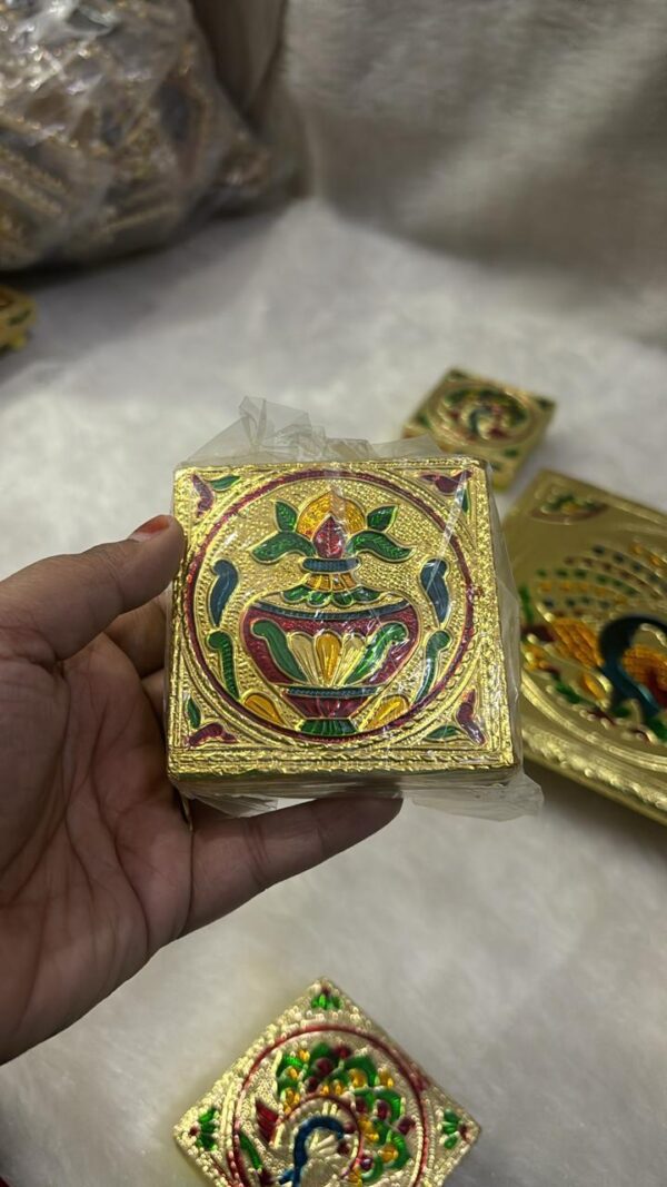 Handicraft Meenakari Chowki Pooja Bajot