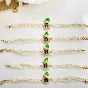 Beaded Shreenathji Rakhi Bracelet