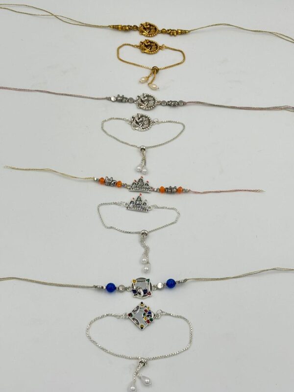 Silver Rakhi Bracelet