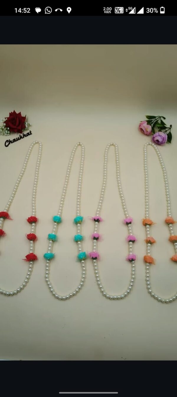 Pearl Flower Barat Swagat Mala For Barati Welcome