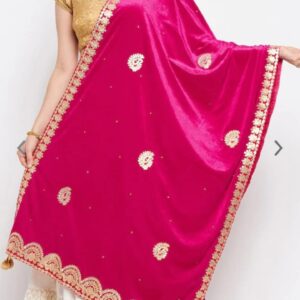 Gota Patti Velvet Dupatta For Woman