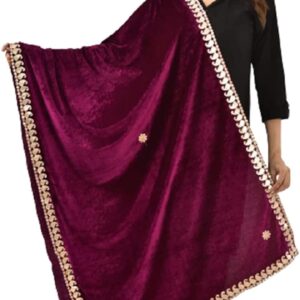 Embellished Velvet Dupatta