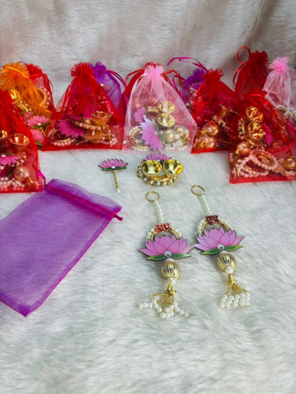 Potli, Shubh Labh, Roli Chawal Plate, Tilak Stick Hamper