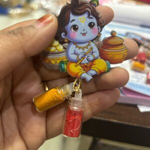Krishna ji Haldi Kumkum With Fridge Magnate
