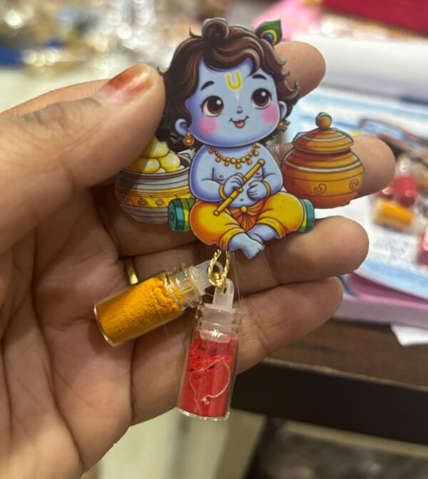 Krishna ji Haldi Kumkum With Fridge Magnate