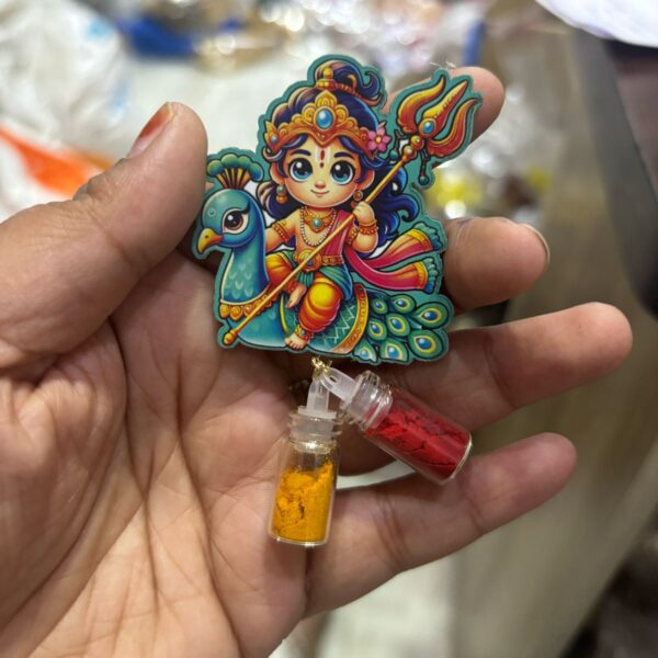 Murugan Haldi Kumkum With Fridge Magnate