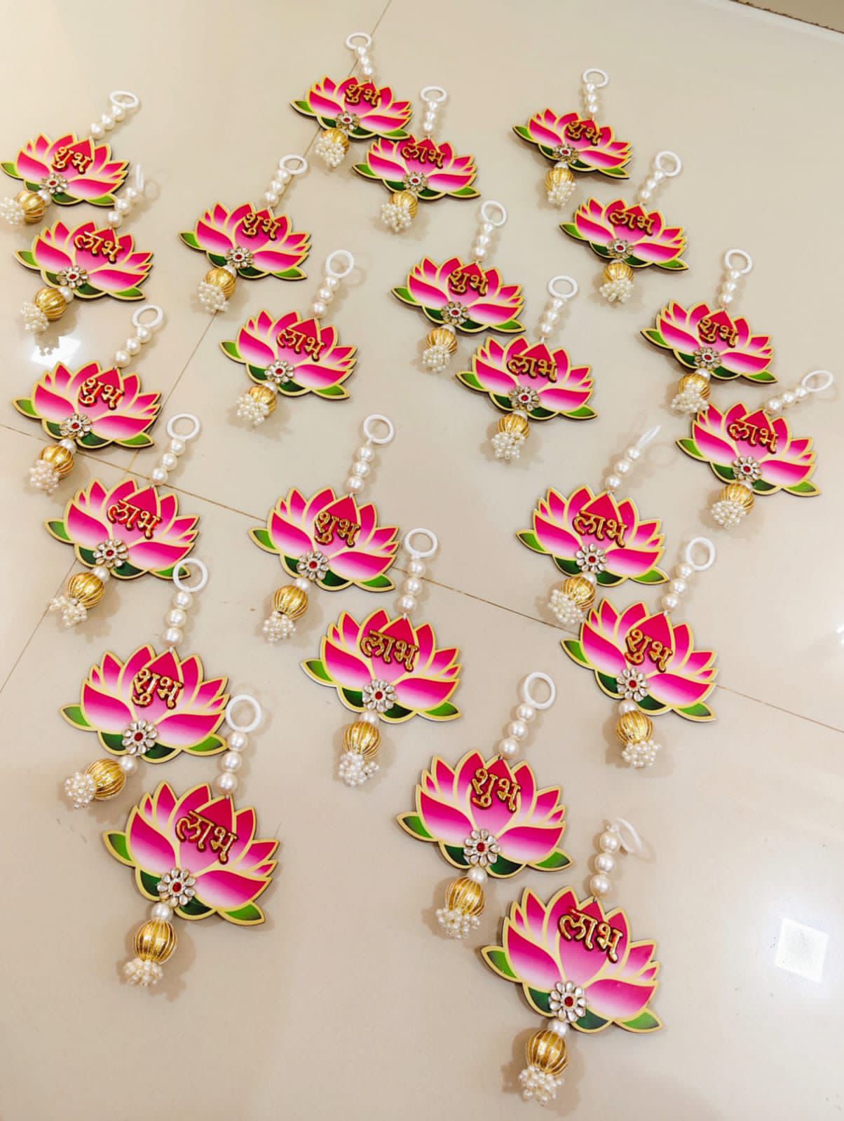 Diwali Decorative Shubh Labh Pair | Traditional Door & Pooja Decoration Hanging