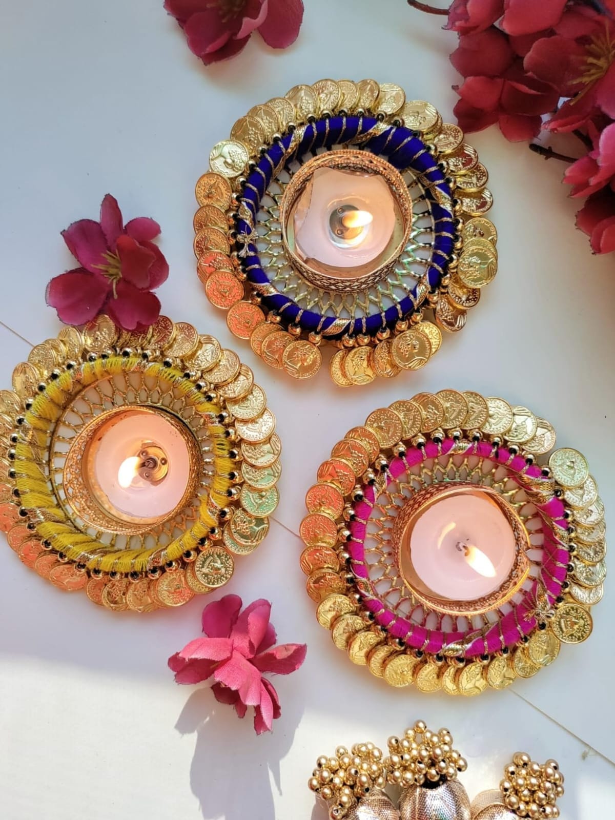 Ginni T-Light Candle Holder | Elegant Decorative Tealight Holder for Diwali, Weddings & Home Décor