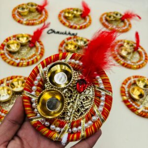 Roli Chawal Platter Raw Material | DIY Wedding, Pooja & Festive Decoration Supplies