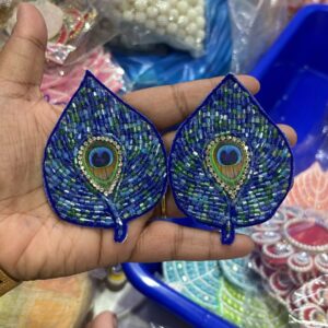 Beautiful Morpankh Booti | Decorative Peacock Feather Motif for Festive & Wedding Decor