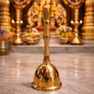 brass bell for pooja home temple traditional indian ghanti