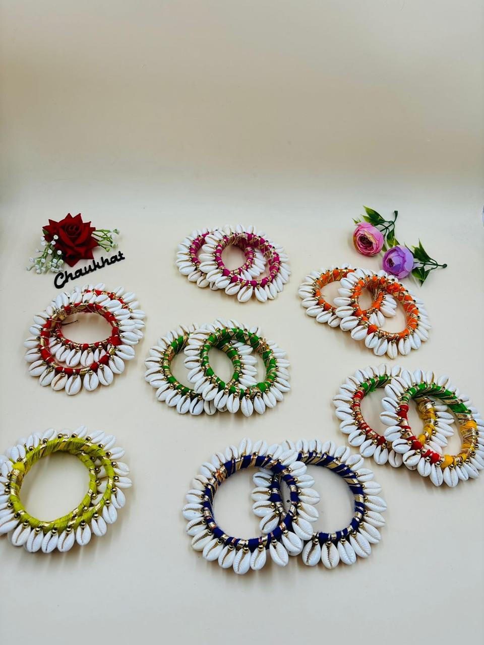 Shell & Kodi Design Kangan – Latest Traditional Bangles Collection/ only ( 1 piece)