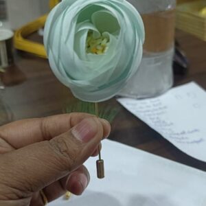 White Flower Design Brooch/ Lapen pin –Wedding & Lapen pin Collection For Barat swaget.