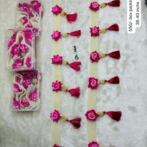 Pearl and Flower Design Decorative Bandarwal for Home, Festival & Wedding Decoration