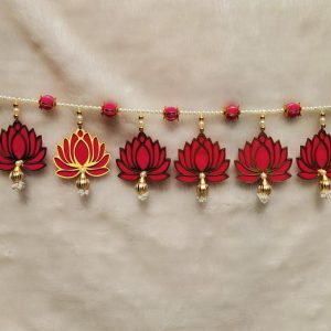 lotus design bandarwal decorative toran for home entrance