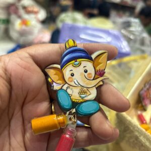 Ganesh Ji Theme Haldi Kumkum Hamper – Auspicious Pooja & Gift Items (1 piece)