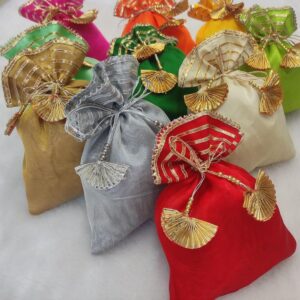 Designer Mini Potli Hamper Bag Favor Gift Potli for Wedding & Festivals