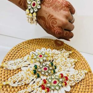 Kundan Pearl Bracelet | Wedding Return Gift | Bridal Favour | Premium Kundan Kada