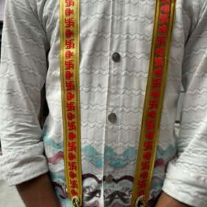 Barat Swagat Patka with Golden Sathiya Design | Wedding Entry Stoles. (1 Piece)