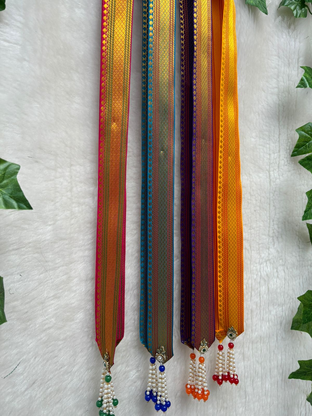 Multi-colourful designer swagat phatka used for wedding and barat welcome