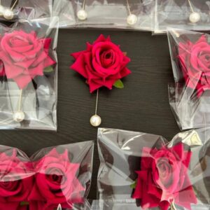 Rose Design Lapel Pins | Elegant Floral Brooch Collection For Barat Swaget. (1piece)