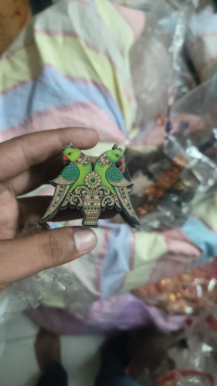 Parrot Haldi Kumkum Hamper – Traditional Haldi Kumkum Gift Sets.