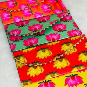 Colourful Lotus Design Envelope – Premium Shagun & Gifting Envelopes
