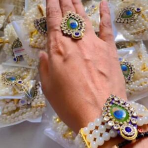 Traditional Morphank Hand Bracelet | Stylish Ring Bracelet for Women (1 Piece)