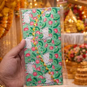 Designer cash envelope with Pichwai artwork for weddings and occasions