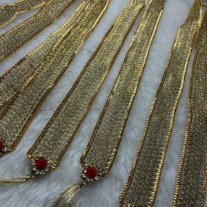 Golden barat swagat phatka for traditional wedding welcome ceremony