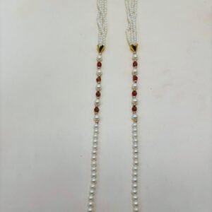 Traditional baraat welcome mala crafted with fine purl work