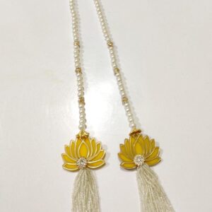 Traditional lotus flower barat welcome garland for Indian wedding entry