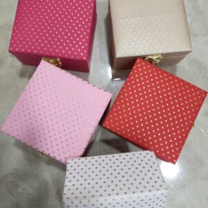 Elegant 4x4 wedding gift box for return gifts and wedding favors