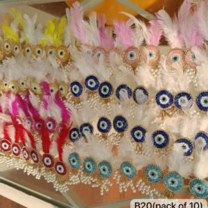 Blue evil eye pin for protection against nazar and negative energy