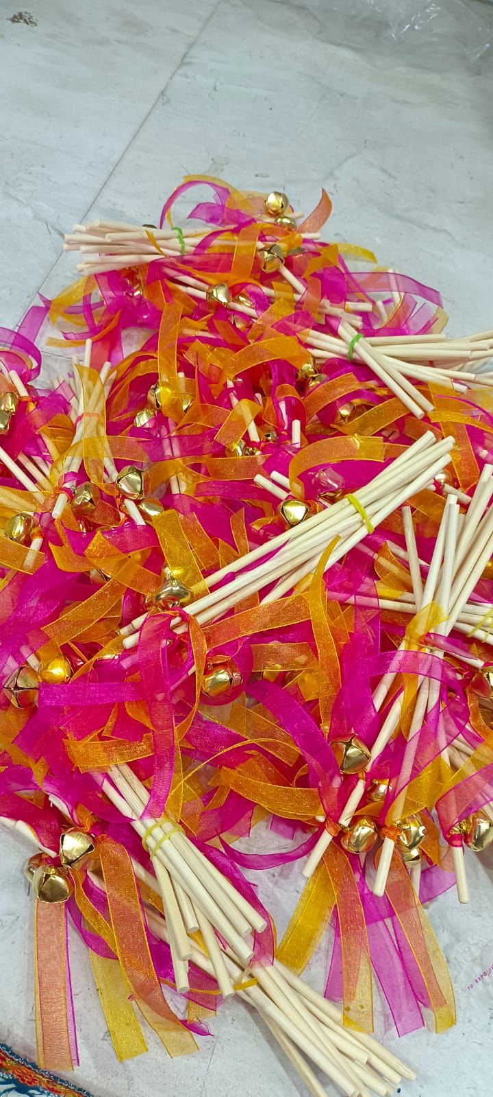 Wedding phera rattle with single gungroo used in Hindu marriage ceremony