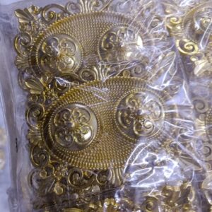 Oval shape roli chawal plate used for wedding and puja ceremonies