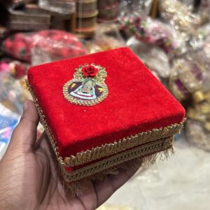 Decorative laddu packing box used for bhajan kirtan and satsang prasad distribution