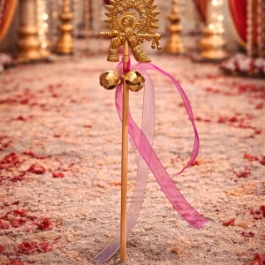 Decorative Krishna bansuri phera stick for Indian wedding accessories