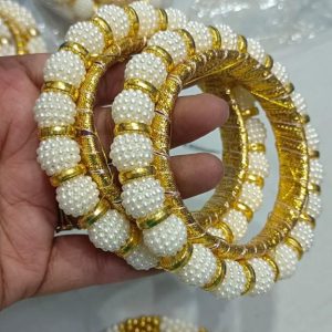 Luxury heavy pearl bracelet for brides and girls for wedding and festive wear