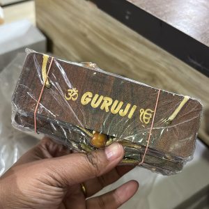 wooden guruji chalisa and dohe hanging scripture for home temple