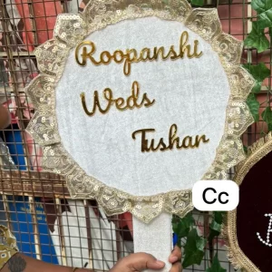 Personalized wedding decoration for bridal entry and reception